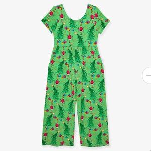 Posh Peanut Dr. Seuss Merry Grinchmas Scoop Back Jumpsuit